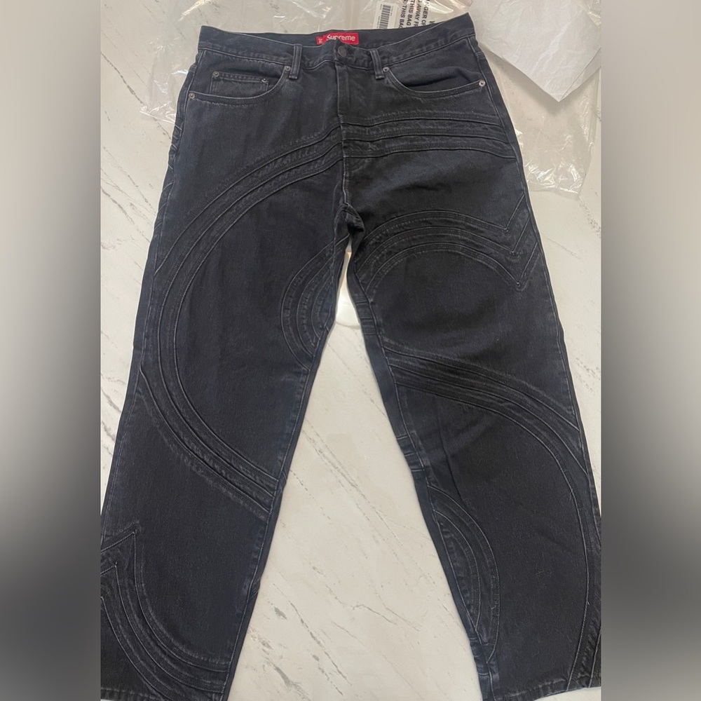 Supreme S Loose Jeans Black Size 34